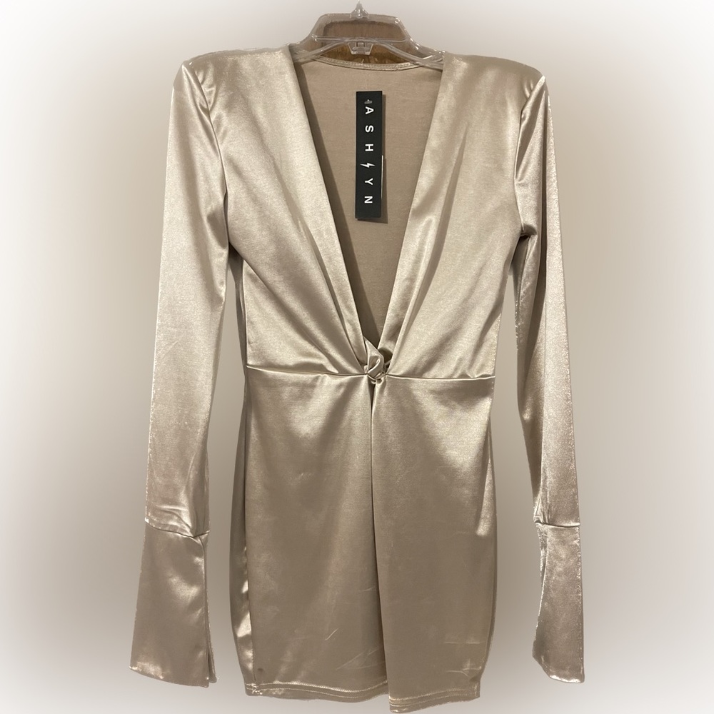Deep V Party Dress